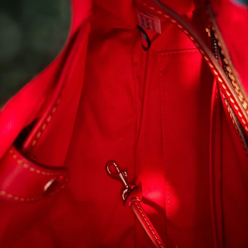 Dooney & Bourke Cherry Red Satchel - Picture 8 of 9